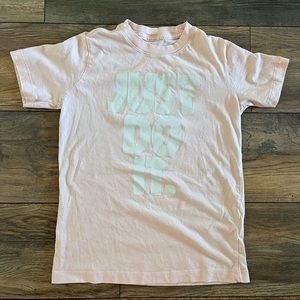 {preloved} Boy’s Pink and White Nike S/S Tee